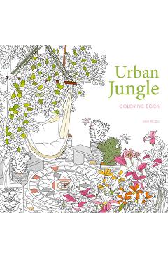 Coperta cărții 'Urban Jungle Coloring Book - Sara Muzio'