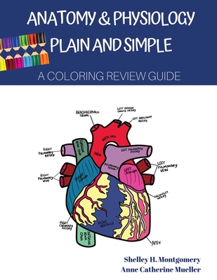 Coperta cărții 'Anatomy & Physiology Plain and Simple: A Coloring Review Guide - Shelley H. Montgomery'