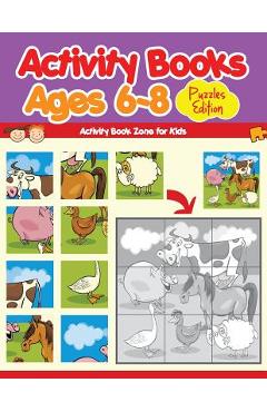 Poza produsului Activity Books Ages 6-8 Puzzles Edition - Activity Book Zone For Kids