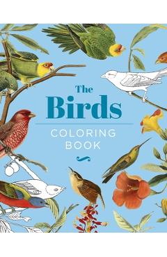 Coperta cărții 'The Birds Coloring Book: Hardback Gift Edition - Peter Gray'