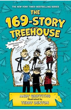 Coperta cărții 'The 169-Story Treehouse: Doppelganger Doom! - Andy Griffiths'