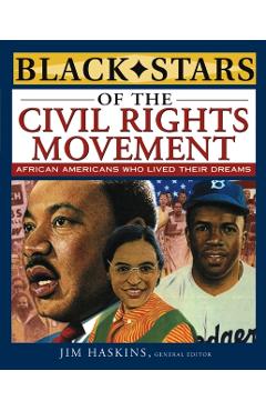 Coperta cărții 'Black Stars of the Civil Rights Movement - Jim Haskins'