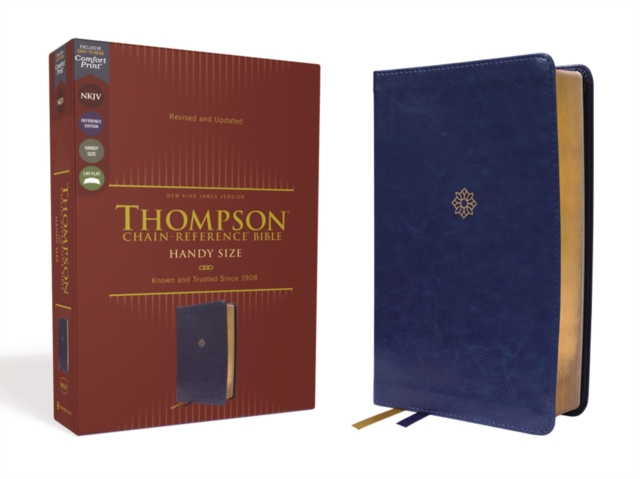 Nkjv, Thompson Chain-Reference Bible, Handy Size, Leathersoft, Navy, Red Letter, Comfort Print - Frank Charles Thompson