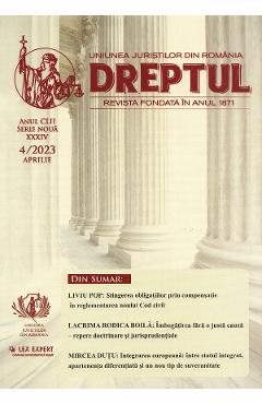 Coperta cărții 'Revista Dreptul Nr.4/2023'