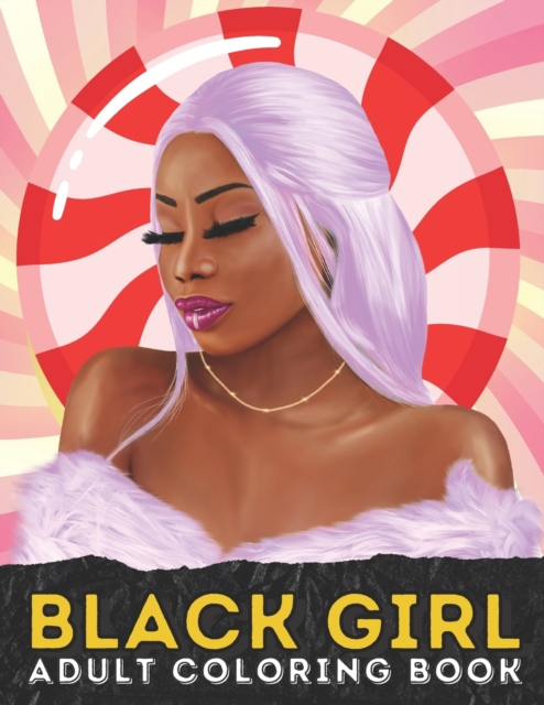Coperta cărții 'Black Girl Coloring Book: African American Women Portraits - Lisa Lesley'