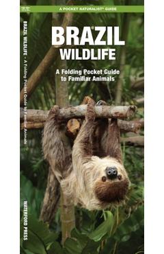 Coperta cărții 'Brazil Wildlife: A Folding Pocket Guide to Familiar Animals - James Kavanagh'