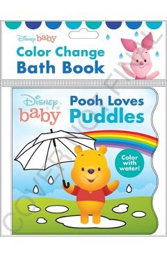 Poza produsului Disney Baby: Pooh Loves Puddles Color Change Bath Book - Pi Kids