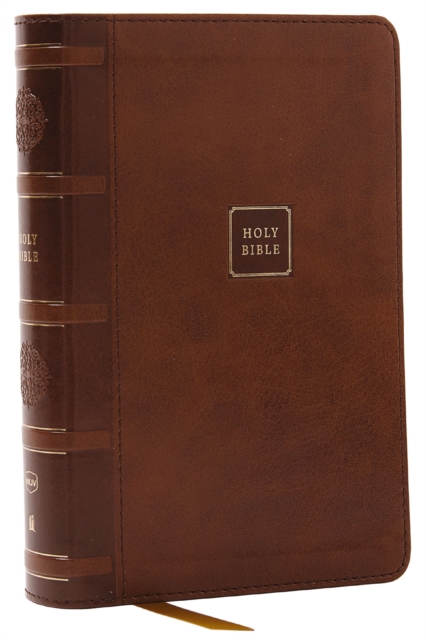 NKJV Compact Paragraph-Style Bible W/ 43,000 Cross References, Brown Leathersoft, Red Letter, Comfort Print: Holy Bible, New King James Version: Holy - Thomas Nelson