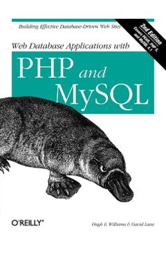 Coperta cărții 'Web Database Applications with PHP and MySQL - Hugh Williams'