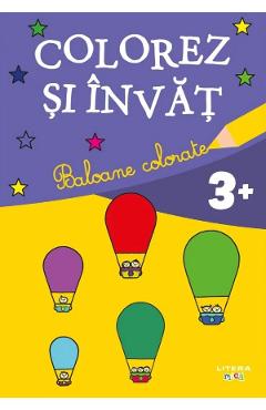 Coperta cărții 'Baloane colorate. Colorez și învăț'