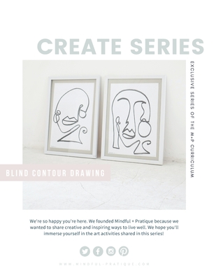 Blind Contour Drawing: Exclusive CREATE Series of the M+P Curriculum - Alena Ahrens