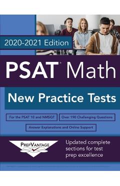 Poza produsului PSAT Math: New Practice Tests, 2020-2021 Edition - Prepvantage