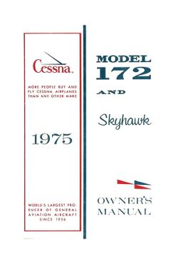 Poza produsului Cessna 1975 Model 172 and Skyhawk Owner's Manual - Cessna Aircraft Company