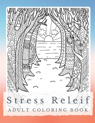 Coperta cărții 'Peaceful Patterns: A Stress Relief Coloring Book for Adults - Discover Serenity, Unleash Imagination, and Find Balance'