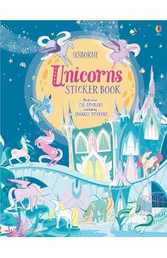 Coperta cărții 'Unicorns Sticker Book - Fiona Watt'