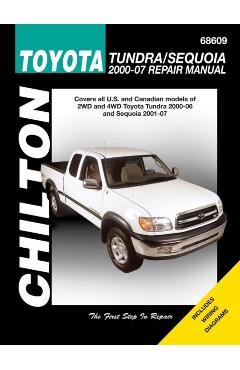 Coperta cărții 'Chilton Toyota Tundra/Sequoia 2000-2007 Repair Manual - Mike Stubblefield'