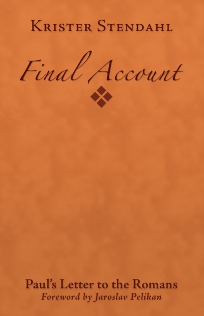 Final Account - Krister Stendahl