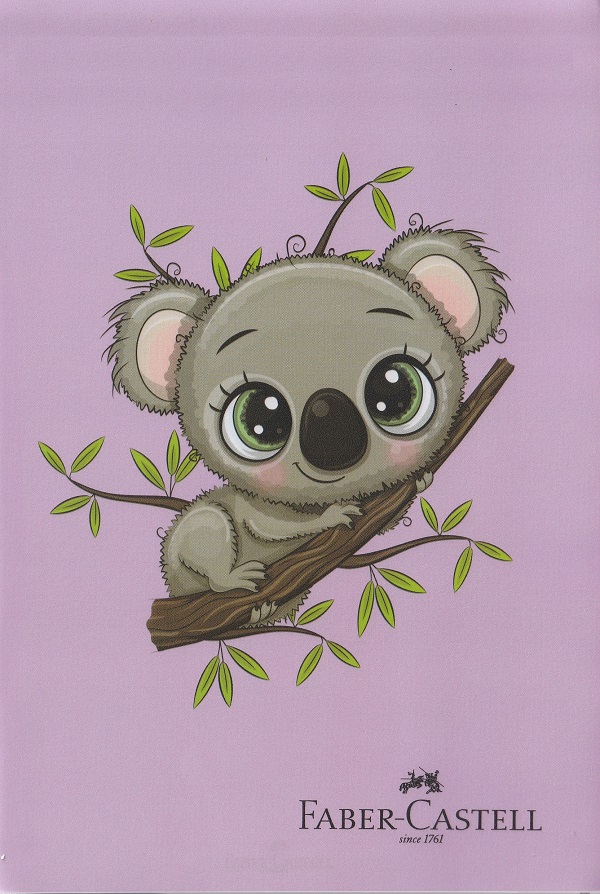 Caiet velin A4: Koala. Mov
