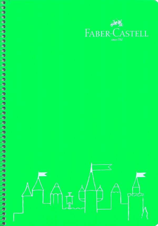 Caiet matematica cu spirala: Verde