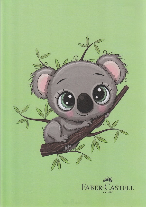 Caiet velin A4: Koala. Verde