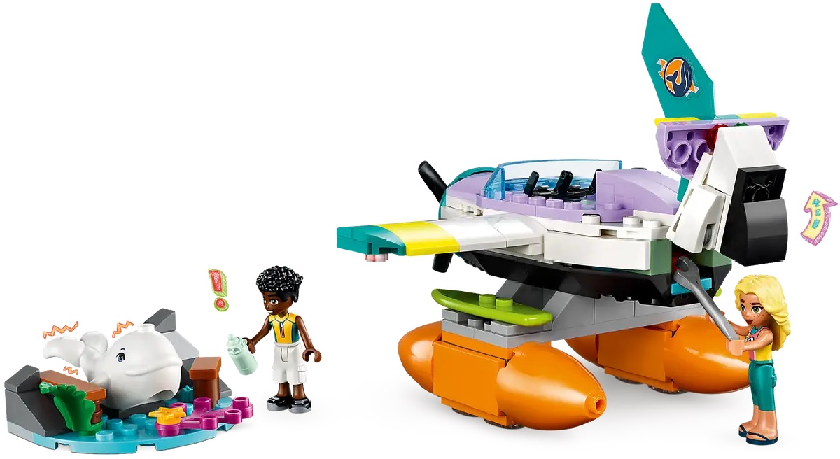 Lego Friends. Avion de salvare pe mare