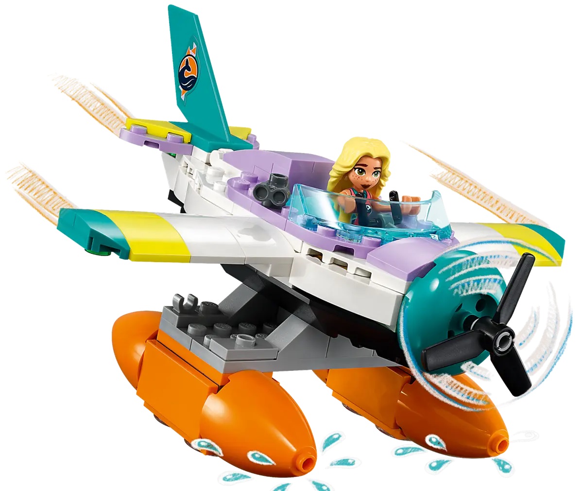 Lego Friends. Avion de salvare pe mare
