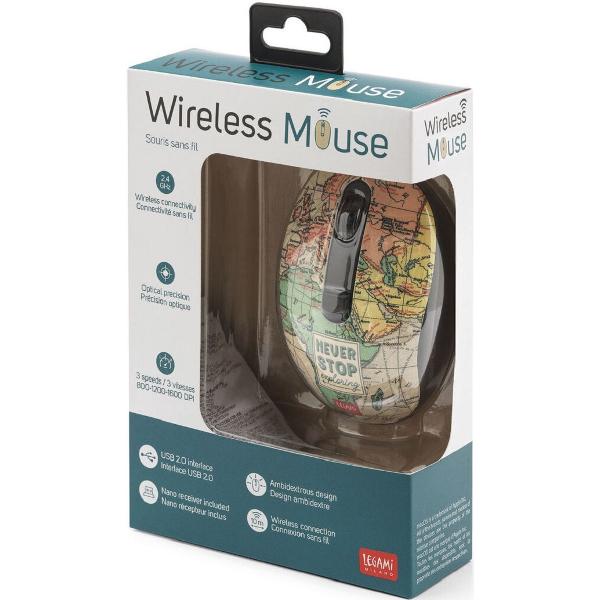 Mouse wireless cu USB. Travel