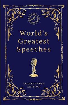 Coperta cărții 'World's Greatest Speeches (Deluxe Hardbound Edition) - Various'