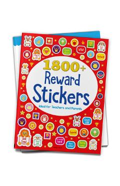 Coperta cărții '1800+ Reward Stickers - Ideal for Teachers and Parents: Sticker Book with Over 1800 Stickers to Boost the Morale of'
