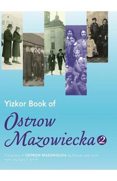 Coperta cărții 'Yizkor Book of Ostrow Mazowiecka (Number 2): Translation of Ostrow Mazowiecka - Yehuda Leib Levin'