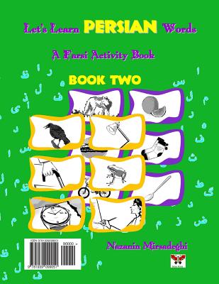 Coperta cărții 'Let's Learn Persian Words (a Farsi Activity Book) Book Two - Nazanin Mirsadeghi'