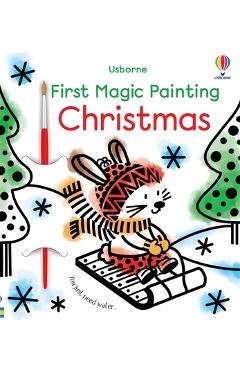 Coperta cărții 'First Magic Painting Christmas: A Christmas Holiday Book for Kids - Matthew Oldham'