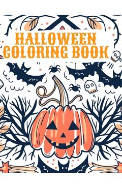 Coperta cărții 'Halloween Coloring Book: Happy Halloween Coloring Book for Kids - Sonya Thunder'