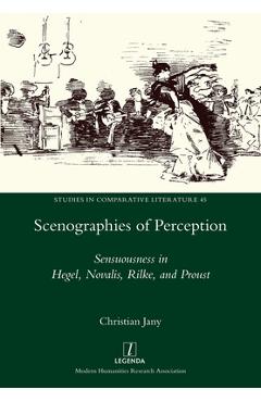 Coperta cărții 'Scenographies of Perception: Sensuousness in Hegel, Novalis, Rilke, and Proust - Christian Jany'