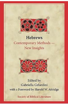 Coperta cărții 'Hebrews: Contemporary Methods--New Insights - Gabriella Gelardini'