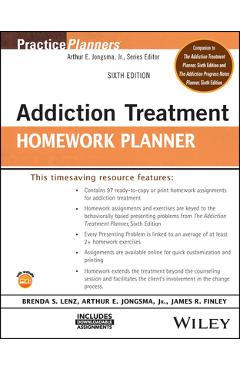 Coperta cărții 'Addiction Treatment Homework Planner - Brenda S. Lenz'