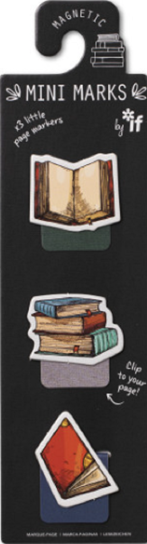 Set semne de carte mini magnetice: Books