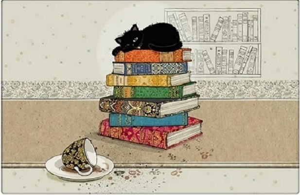 Suport pentru masa: Chat on Livres