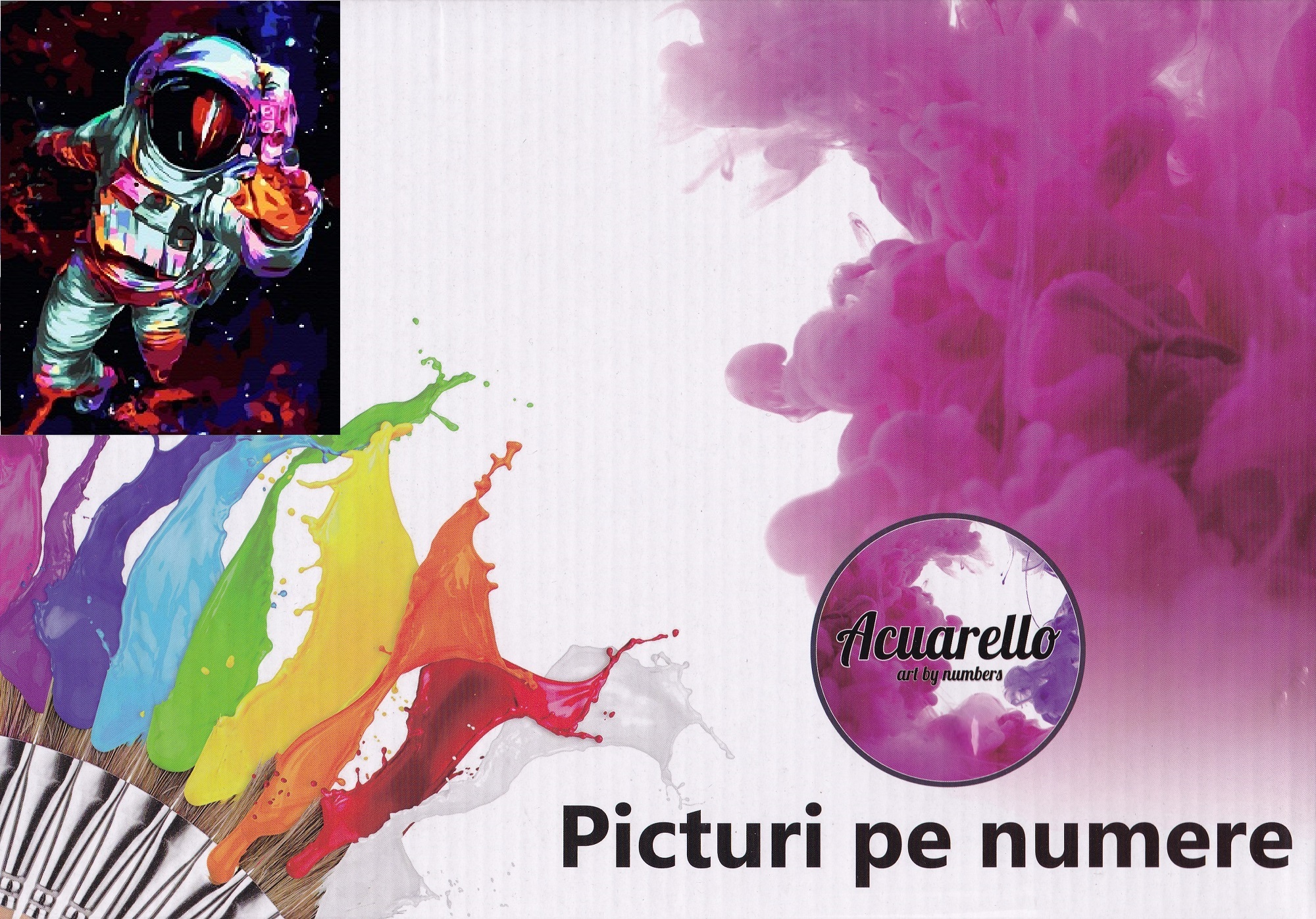 Pictura pe numere: Astronaut in spatiu