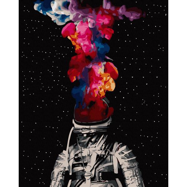 Pictura pe numere: Astronaut abstract
