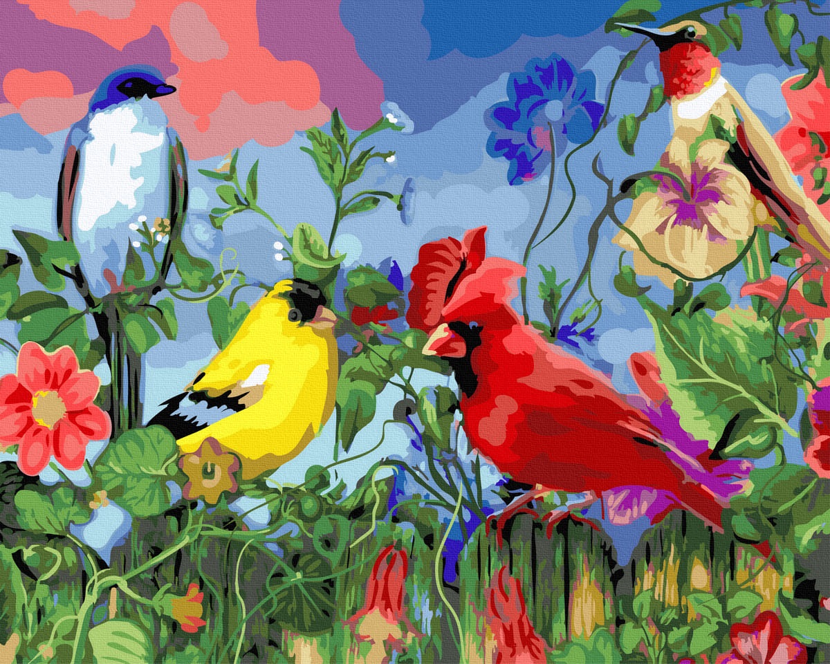 Pictura pe numere: Venirea primaverii