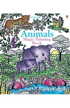 Coperta cărții 'Animals Magic Painting Book - Sam Taplin'