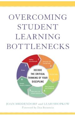 Coperta cărții 'Overcoming Student Learning Bottlenecks: Decode the Critical Thinking of Your Discipline - Joan Middendorf'