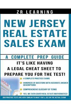 Coperta cărții 'New Jersey Real Estate Sales Exam Questions - Zr Learning Llc'