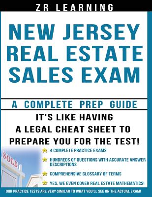 Coperta cărții 'New Jersey Real Estate Sales Exam Questions - Zr Learning Llc'