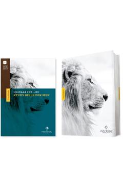 Coperta cărții 'NLT Courage for Life Study Bible for Men, Filament-Enabled Edition (Hardcover) - Tyndale'