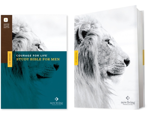 Coperta cărții 'NLT Courage for Life Study Bible for Men, Filament-Enabled Edition (Hardcover) - Tyndale'