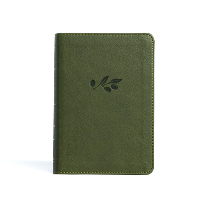 KJV Large Print Compact Reference Bible, Olive Leathertouch - Holman Bible Publishers