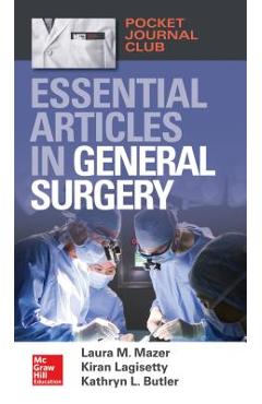 Coperta cărții 'Pocket Journal Club: Essential Articles in General Surgery - Laura Mazer'