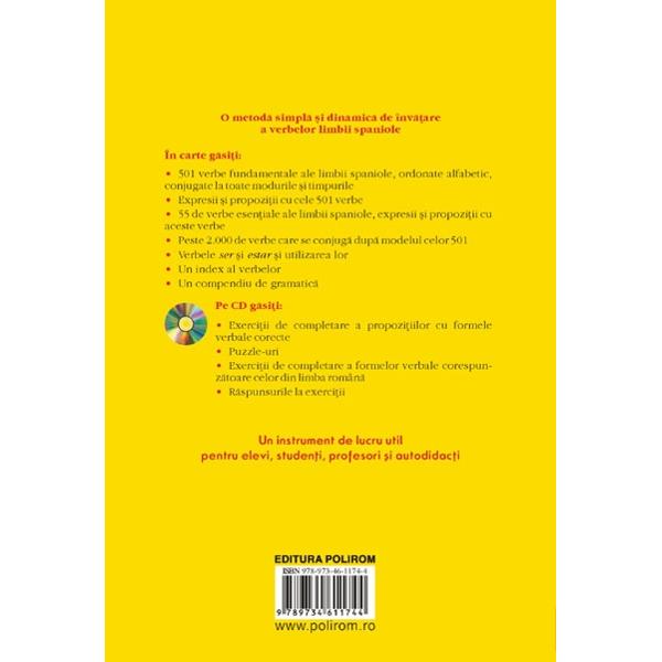 501 verbe spaniole + CD - Christopher Kendris